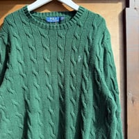 POLO ケーブルコットンニット