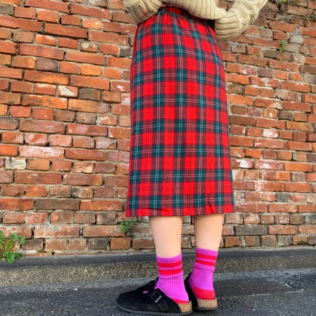 USA製PENDLETONウールチェックスカート