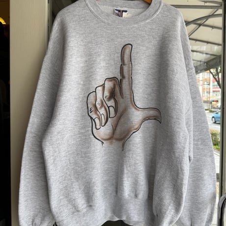 〜90's USA製エアブラシプリントスウェット L