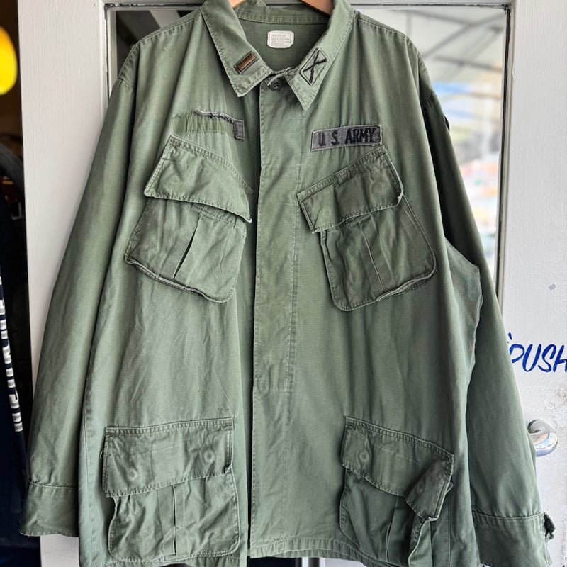 1969年製 U.S. ARMY ジャングルファティーグジャケット 4th リップス