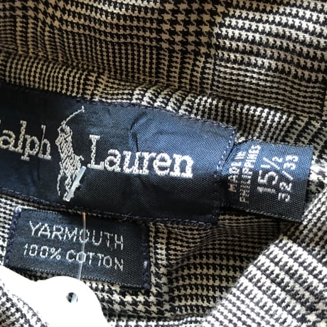 Ralph Lauren グレンチェック柄長袖シャツ