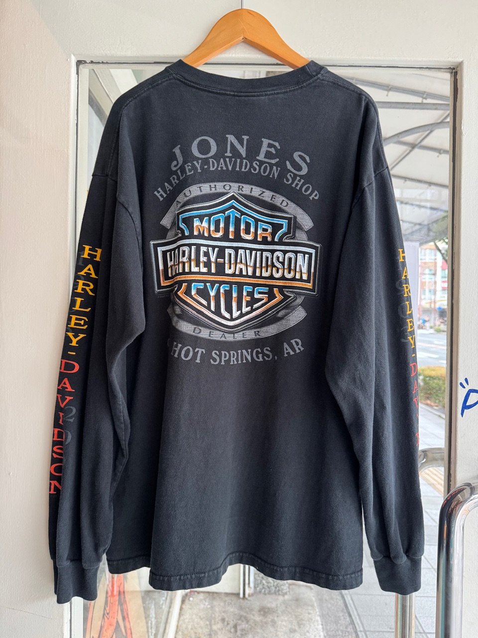 USA製HARLEY DAVIDSON 袖プリントロンT L〝100 YEARS〟 | CU