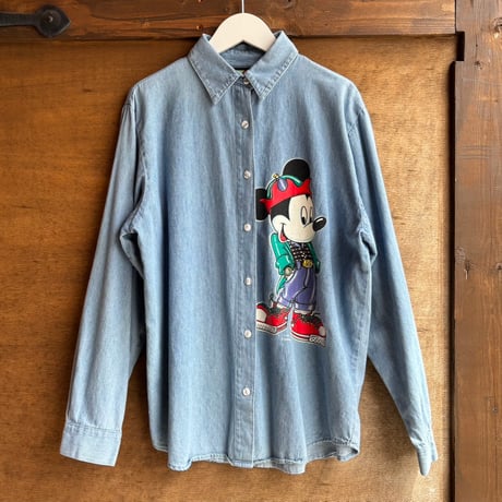 MICKEY UNLIMITED ミッキーデニムシャツ