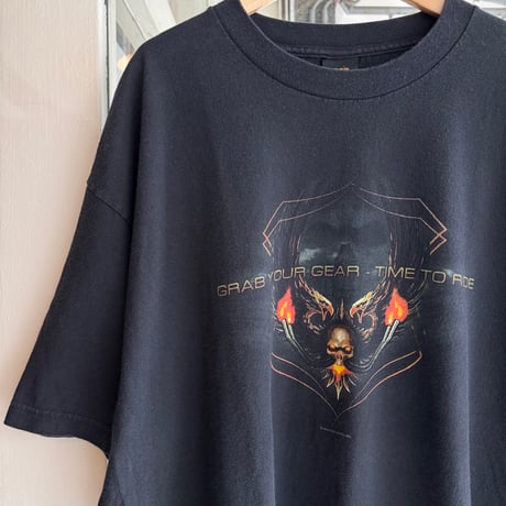 バイクショッププリントTシャツ  XL