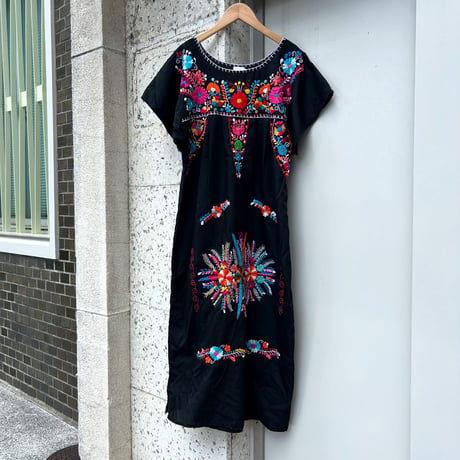 花柄メキシカンワンピース