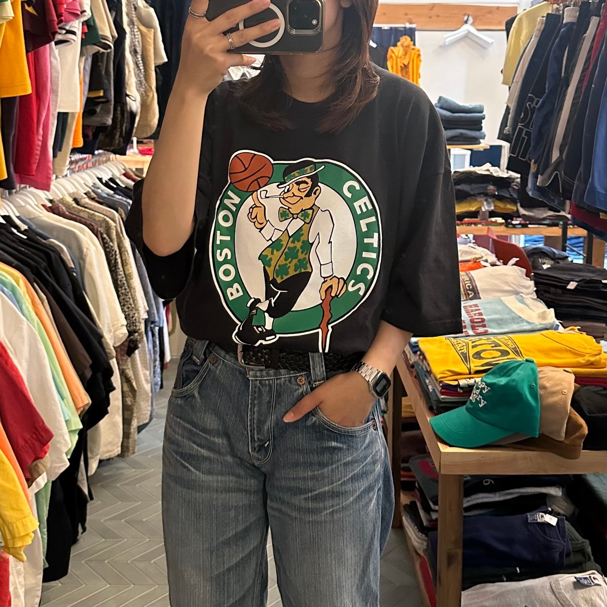 ボストン・セルティックス Tシャツ 1986年 RARE Vintage 1986 Boston Celtics World Champion Caricature