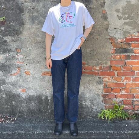 USA製 カジノトランプ刺繍Tシャツ