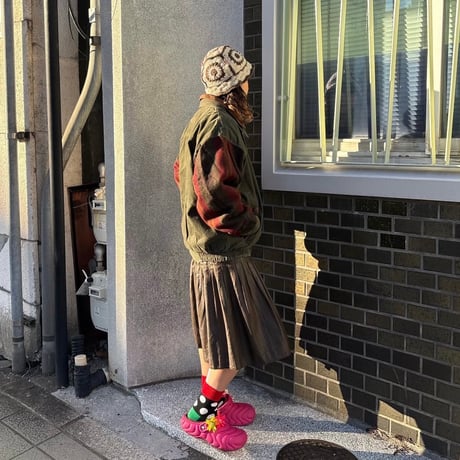 A.T.A WOODSNAN 襟レザー切替ジャケット