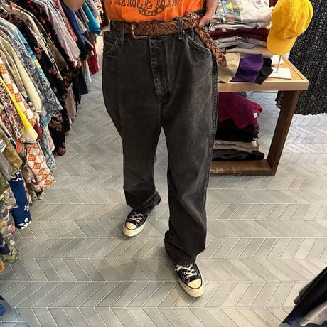 メキシコ製WranglerブラックデニムW32×L38