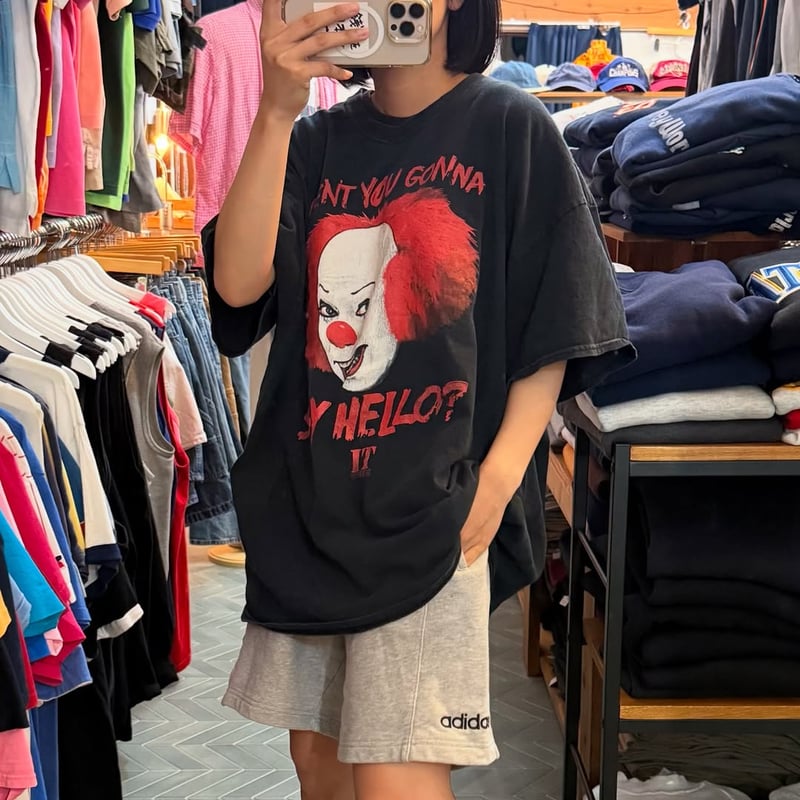 IT ペニーワイズ Tシャツ　L Amazon.co.jp: Tシャツ IT イット ペニーワイズ ティーシャツ