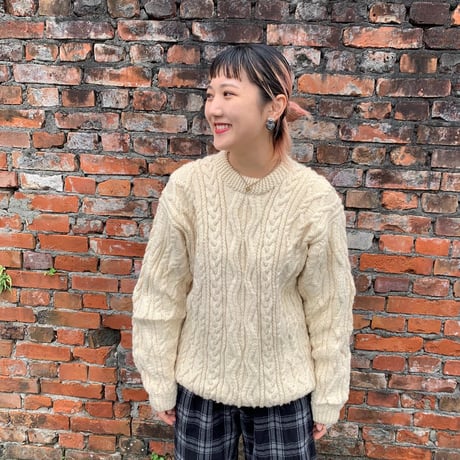 HAND KNITフィッシャーマンニット