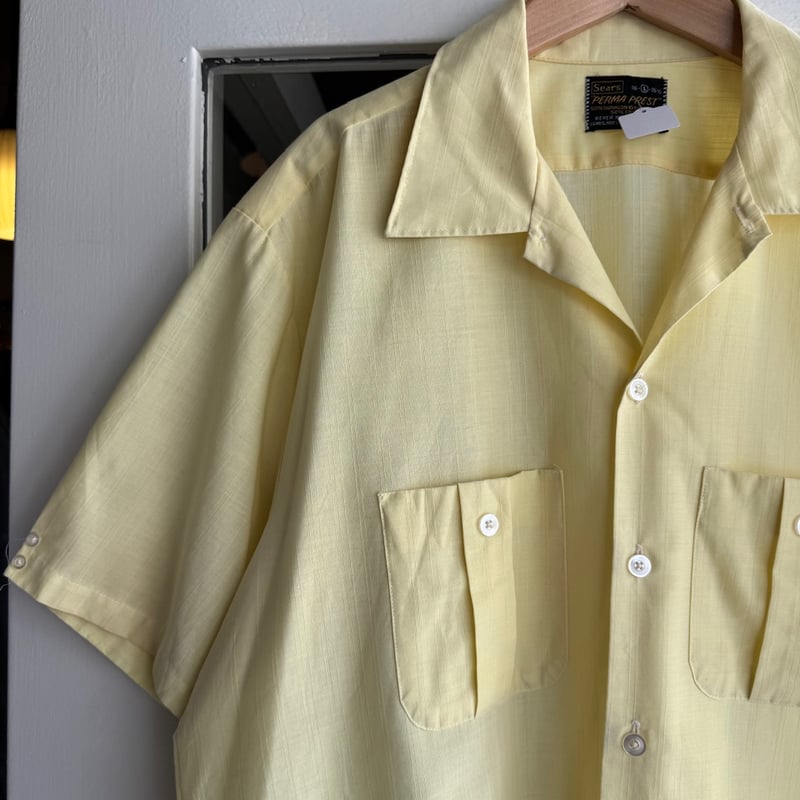 Sears レーヨンオープンカラーシャツ　XL 17ハーフ　ヴィンテージ 70's〜 Sears オープンカラーシャツ | CUSTOM FEVER