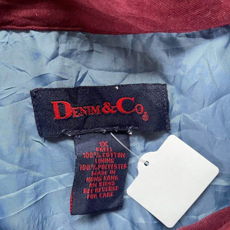 ペイズリー刺繍デニムブルゾン | CUSTOM FEVER