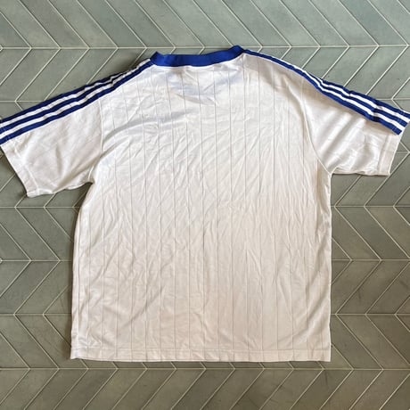 90s adidas ストライプ　袖ラインユニフォーム