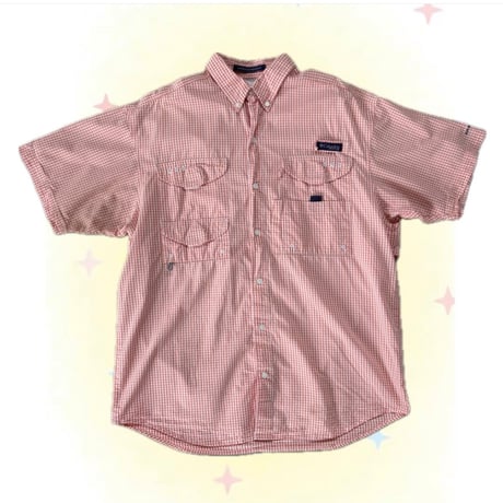 Columbia PFG ギンガムチェック フィッシングシャツ