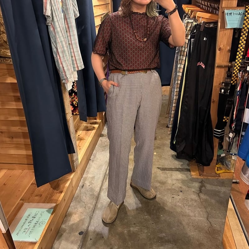 Fendart 別注 ANSNAM スラックス 千鳥格子magdalence コレクション