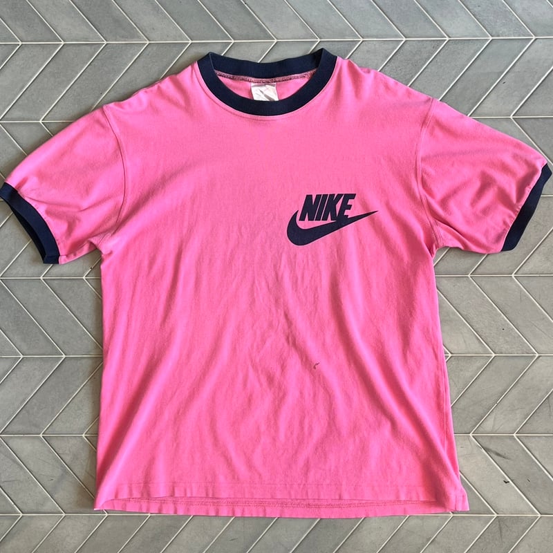 90s NIKE ロゴプリントリンガーTシャツ | CUSTOM FEVER