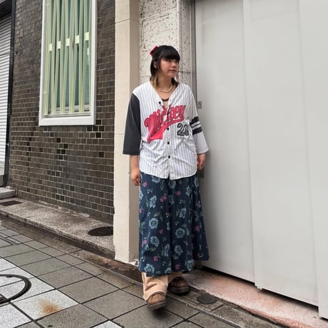 ミッキー ベースボールシャツ