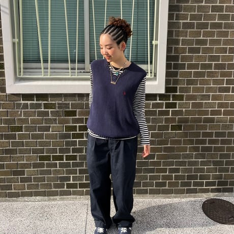 POLO コットンニットベスト