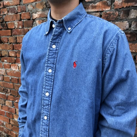 RALPH LAUREN デニムボタンダウンシャツ