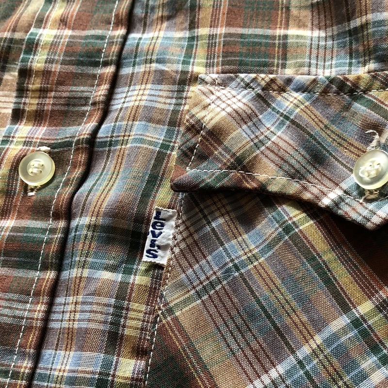 80年代リーバイス 長袖チェックシャツ L ③ | CUSTOM FEVER