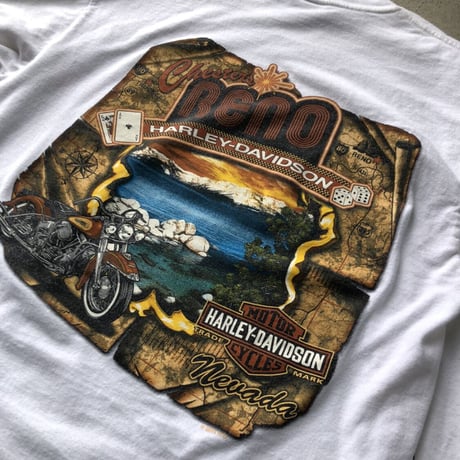 HARLEY DAVIDSON 袖プリントTシャツ
