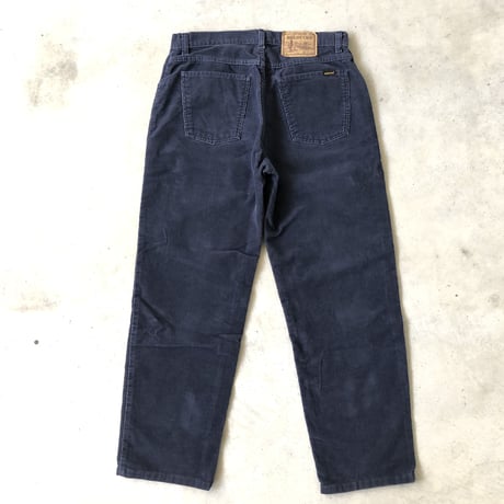 90's〜ROEBUCKS コーデュロイパンツ W32×L30 ネイビー