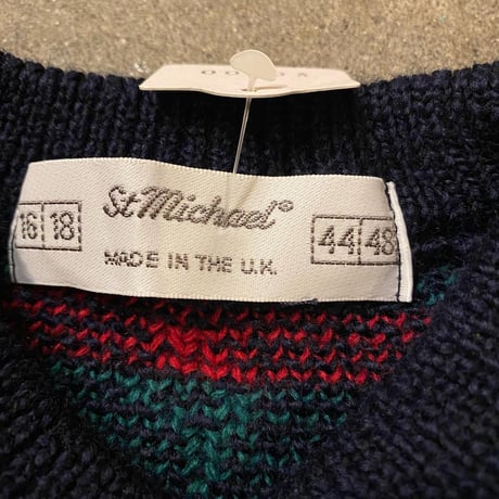 イギリス製小花柄ニット