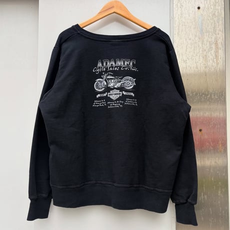 Harley-Davidson バックプリントVネックスウェット