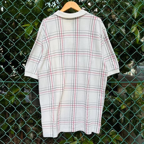 USA製 LANDS'END チェック柄ポロシャツ