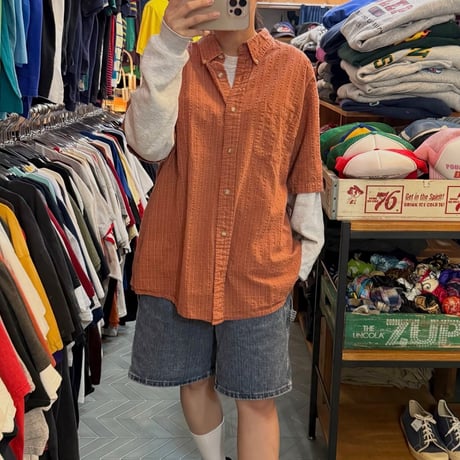Eddie Bauer シアサッカーシャツ
