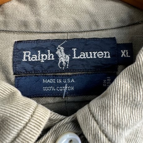 USA製 Ralph Lauren長袖BDシャツ