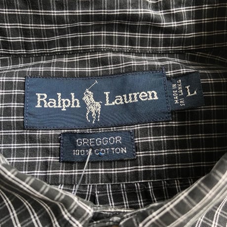 Ralph Lauren  半袖チェックシャツ〝GREGGOR〟L