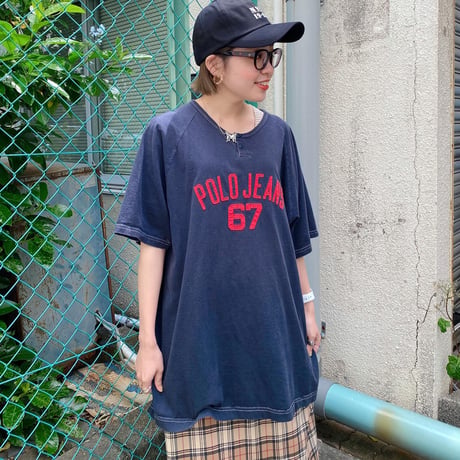 POLO JEANSヘンリーネックTシャツ