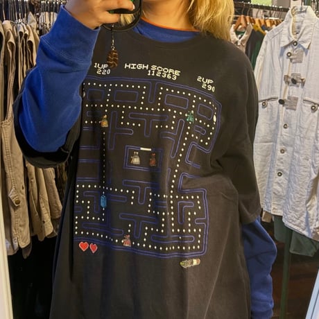 PAC-MAN プリントTシャツ