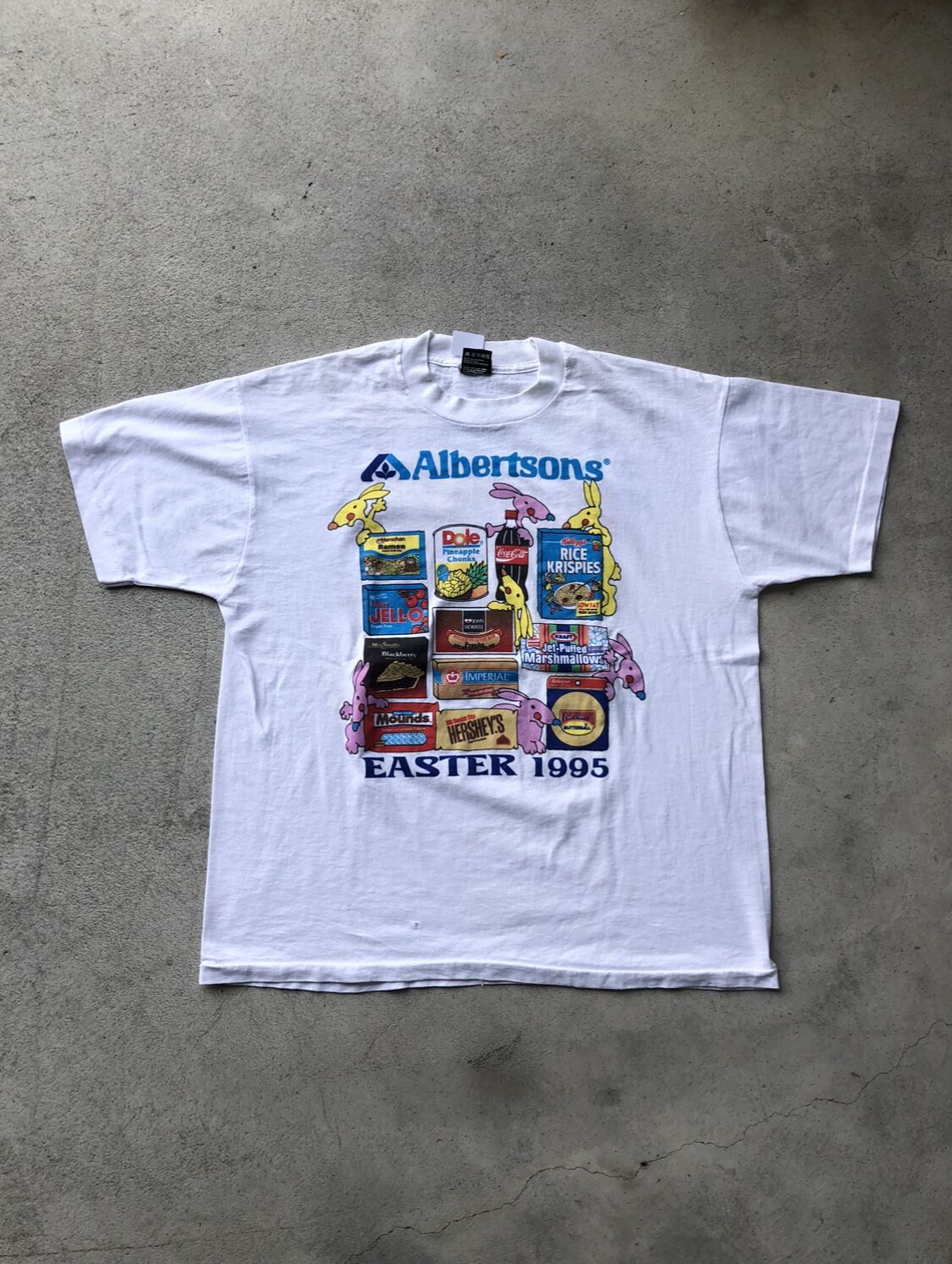 90's USA製 AlbertsonsプリントTシャツ | CUSTOM FEVER