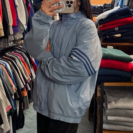 90s adidas ラグランナイロンジャケット