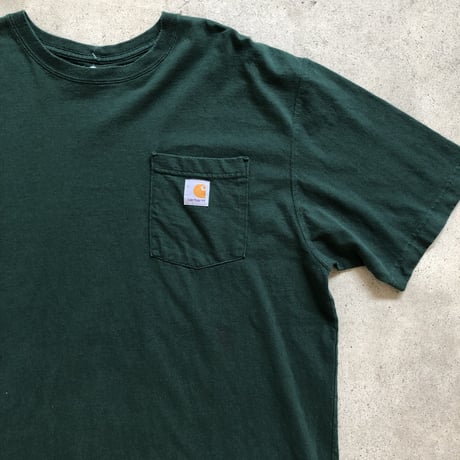 Carhartt ワンポイントポケT  グリーンM,L