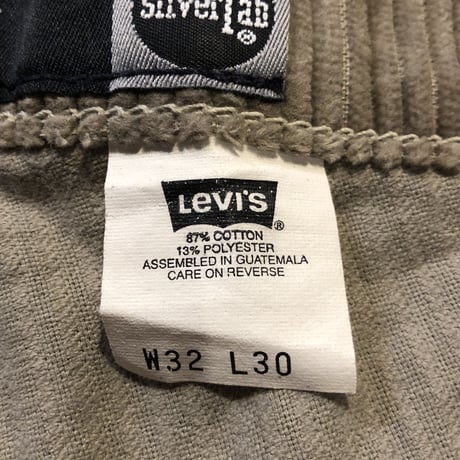 90's Levi's シルバータブ 太畝コーデュロイ W32 L30〝baggy〟
