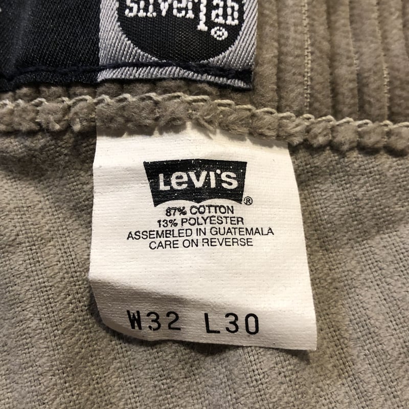 90's Levi's シルバータブ 太畝コーデュロイ W32 L30〝baggy 90's Levi's シルバータブ 太畝コーデュロイ W32 L30〝baggy