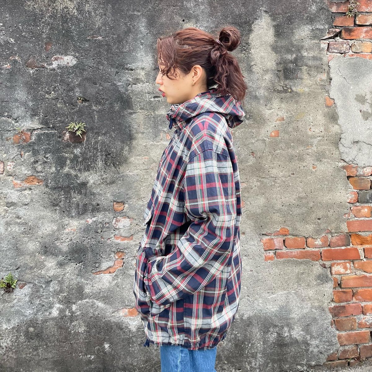 GAP チェックアノラックパーカー | CUSTOM FEVER