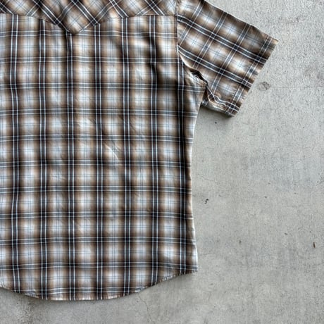 Wrangler チェック柄ウエスタンシャツ