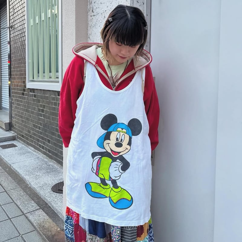ミッキー プリントタンクトップ | CUSTOM FEVER