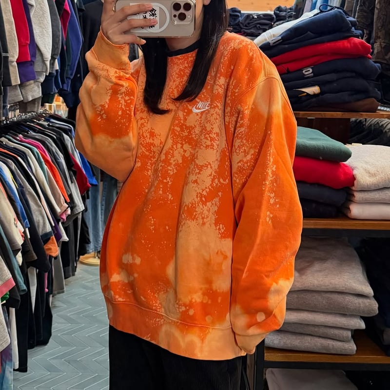 NIKE ブリーチ加工スウェット | CUSTOM FEVER