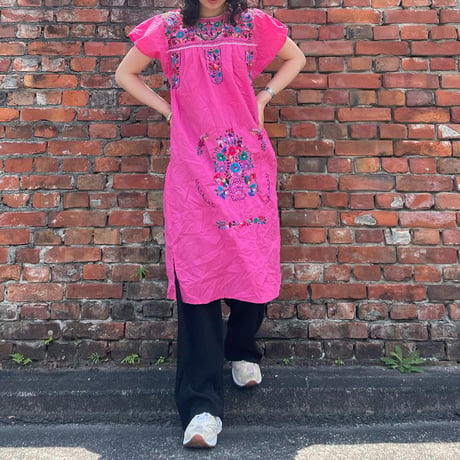 メキシカン刺繍ワンピース
