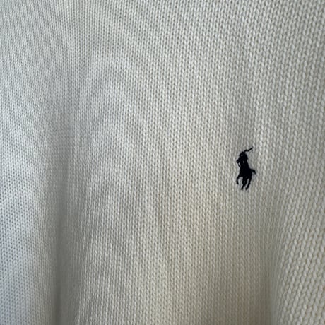 POLO コットンニットセーター  XL
