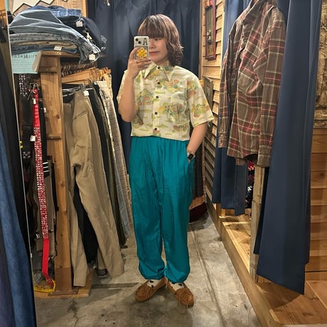 JCPenney 全面プリント 山柄シャツ