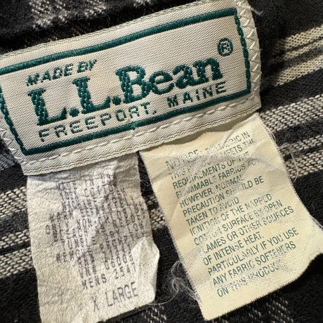 80's〜USA製 L.L.Bean スリーピングシャツ XL
