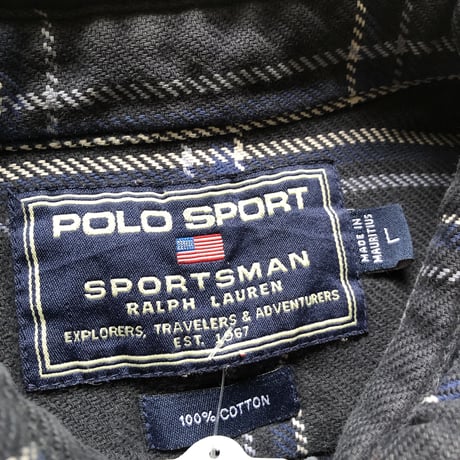 RALPH LAUREN SPORT ネルシャツ L
