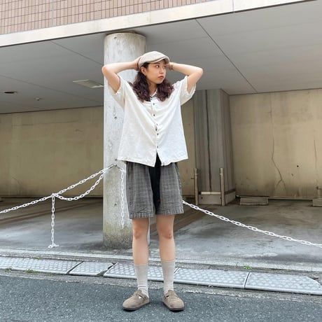 オープンカラーシルクシャツ